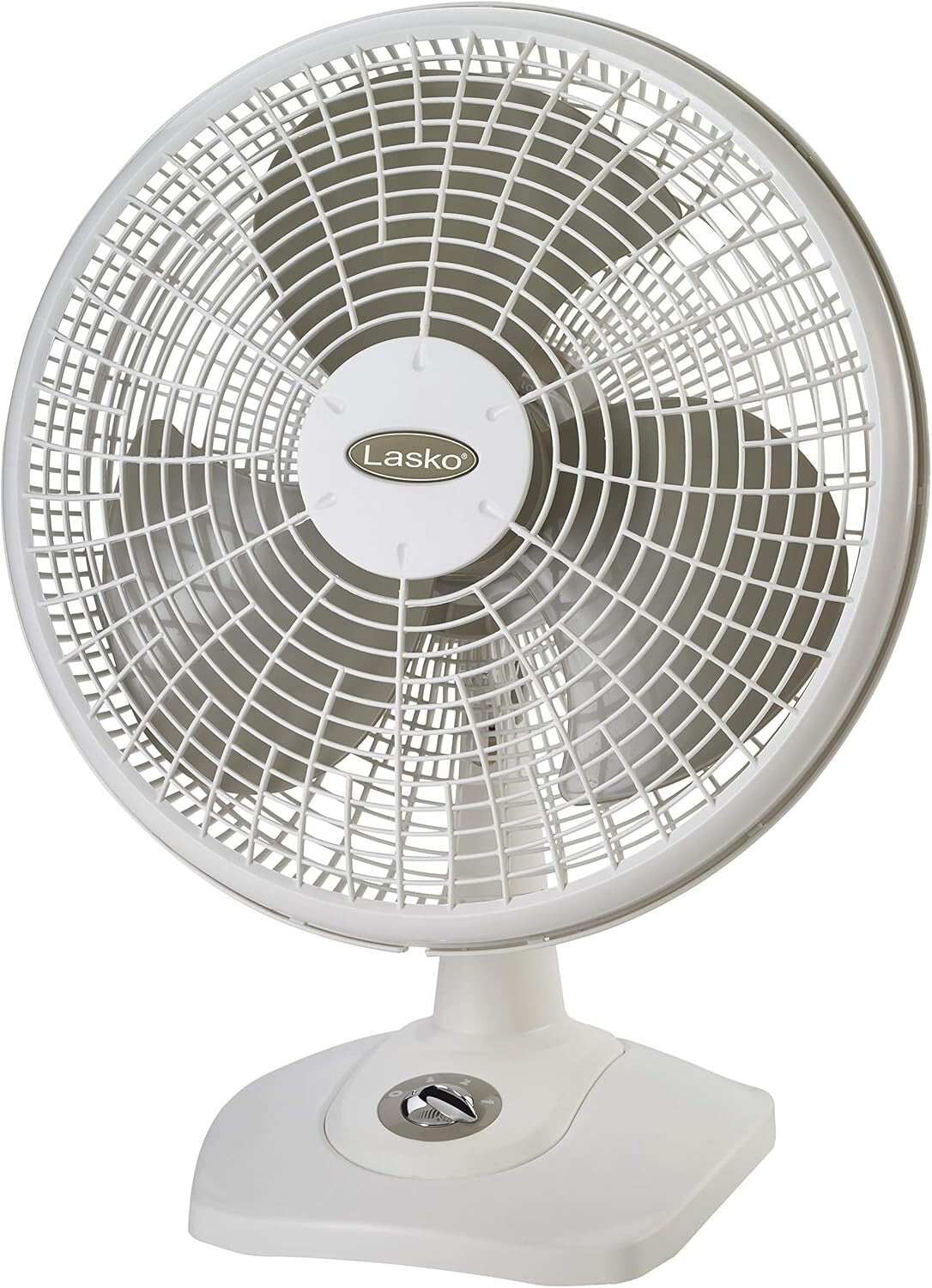 16-Inch White Table Fan – Energy Efficient Oscillating Cooling Solution