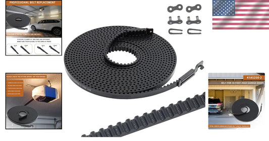 Premium 308-Inch Garage Door Opener Belt for Quiet Liftmaster/Chamberlain Use