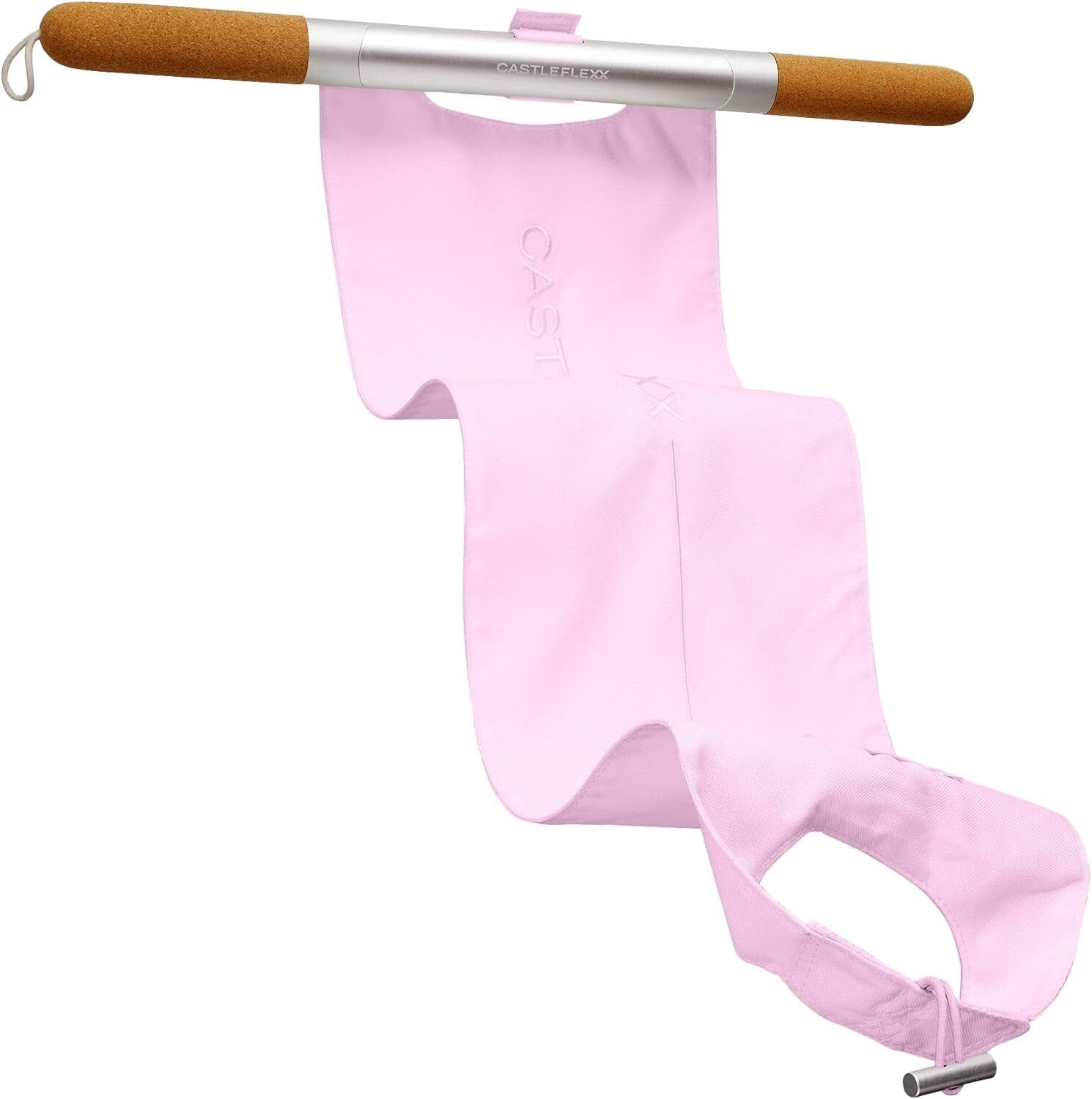 Eco-Friendly Non-Elastic Stretch Strap with Cork Handles for Full Body Training