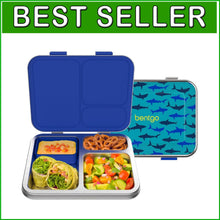 Load image into Gallery viewer, Multi-Compartment Kids Lunch Box - Leak-Proof &amp; Stylish Shark Design for Ages 3+