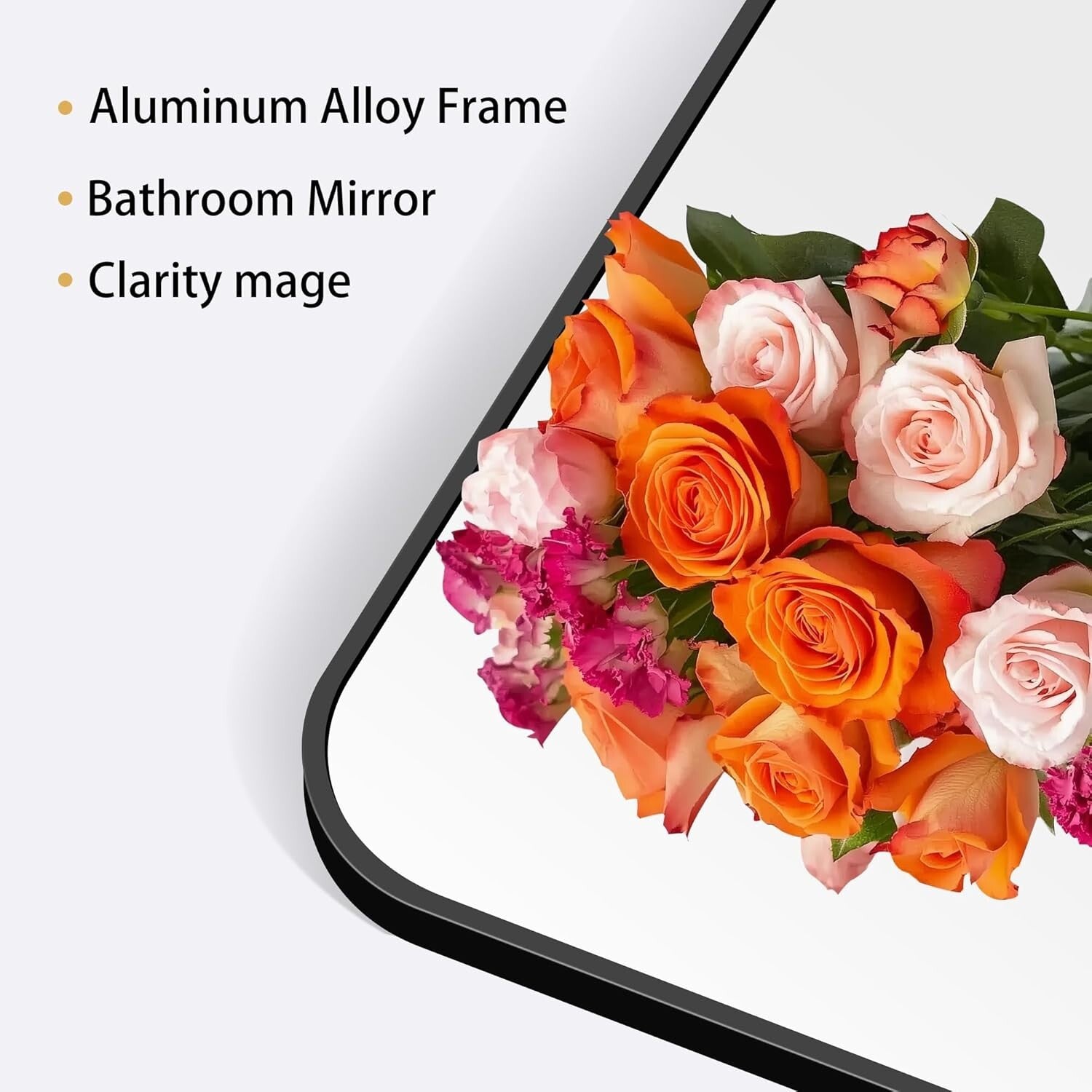 Stylish Rectangular Vanity Mirror 60" x 40" - Horizontal/Vertical Options