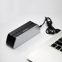 Load image into Gallery viewer, Plug &amp; Play Magnetic Card Reader Writer - USB Powered, 20 Blank Cards Included