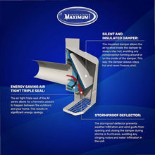 Load image into Gallery viewer, Energy-Saving 4-Inch Wall Dryer Vent Cover with Durable Steel Construction