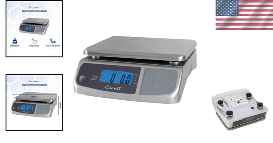 Escali Promzr M-Series Digital Kitchen Scale with LCD Display, 33 lb Capacity