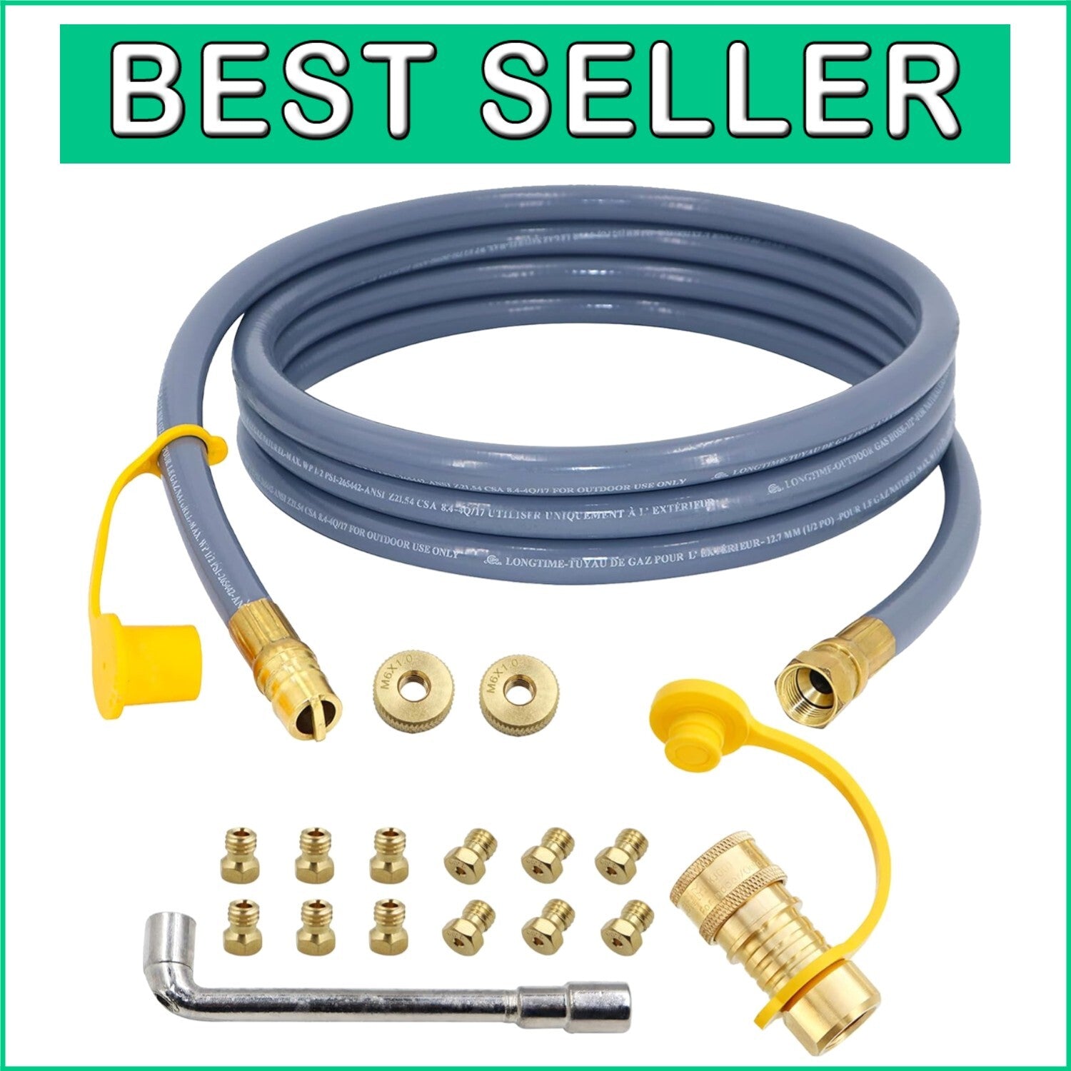 Easy Install Propane to Natural Gas Kit for Black-Stone Tailgaters & Griddles