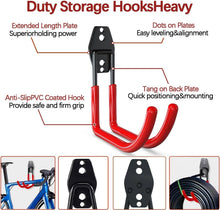 Load image into Gallery viewer, Premium Powder-Coated Garage Hooks Set - Secure Wall-Mounted Tool Organizer