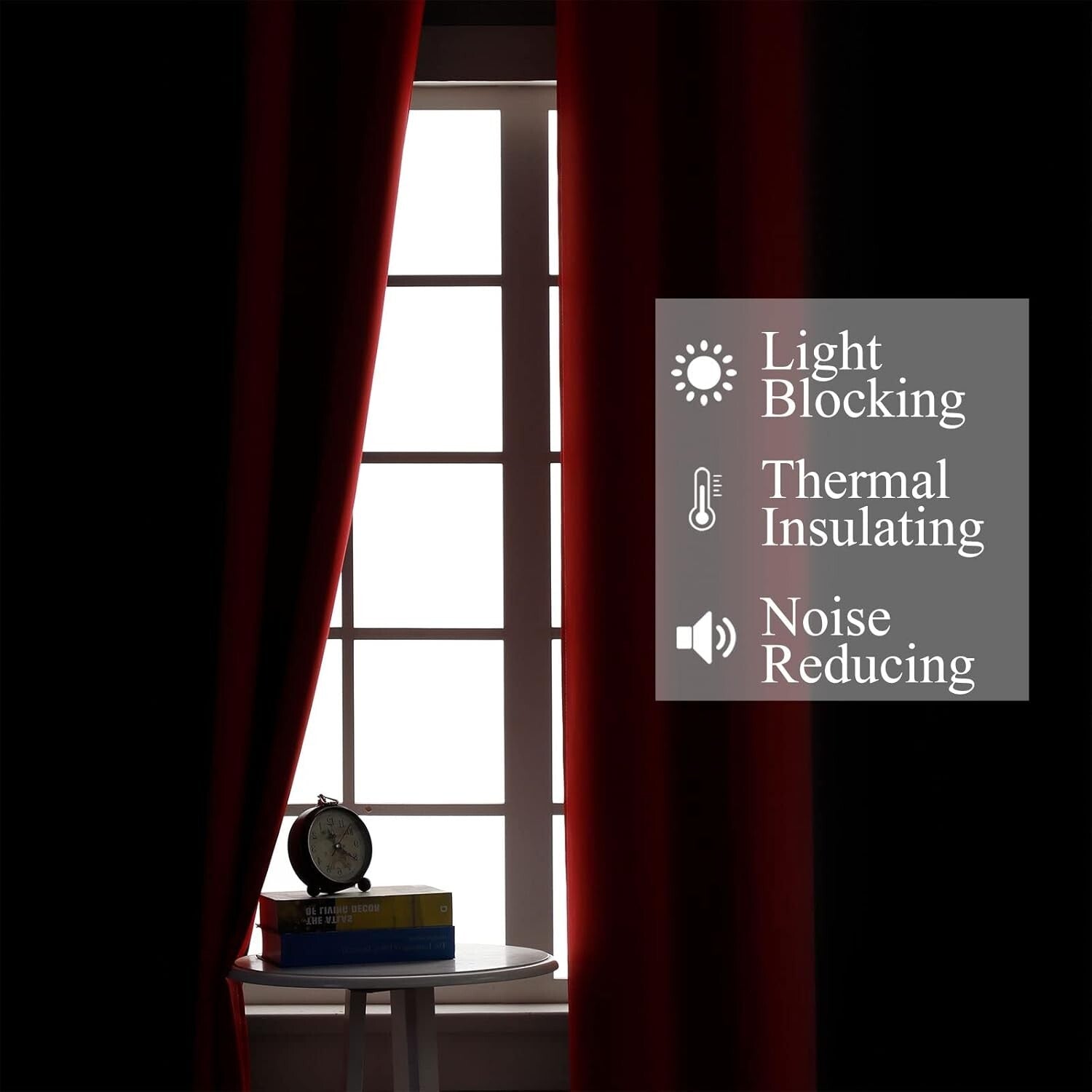 Stylish Ombre Blackout Drapes - 2 Panels of Full Light Blocking Curtains, 42x84