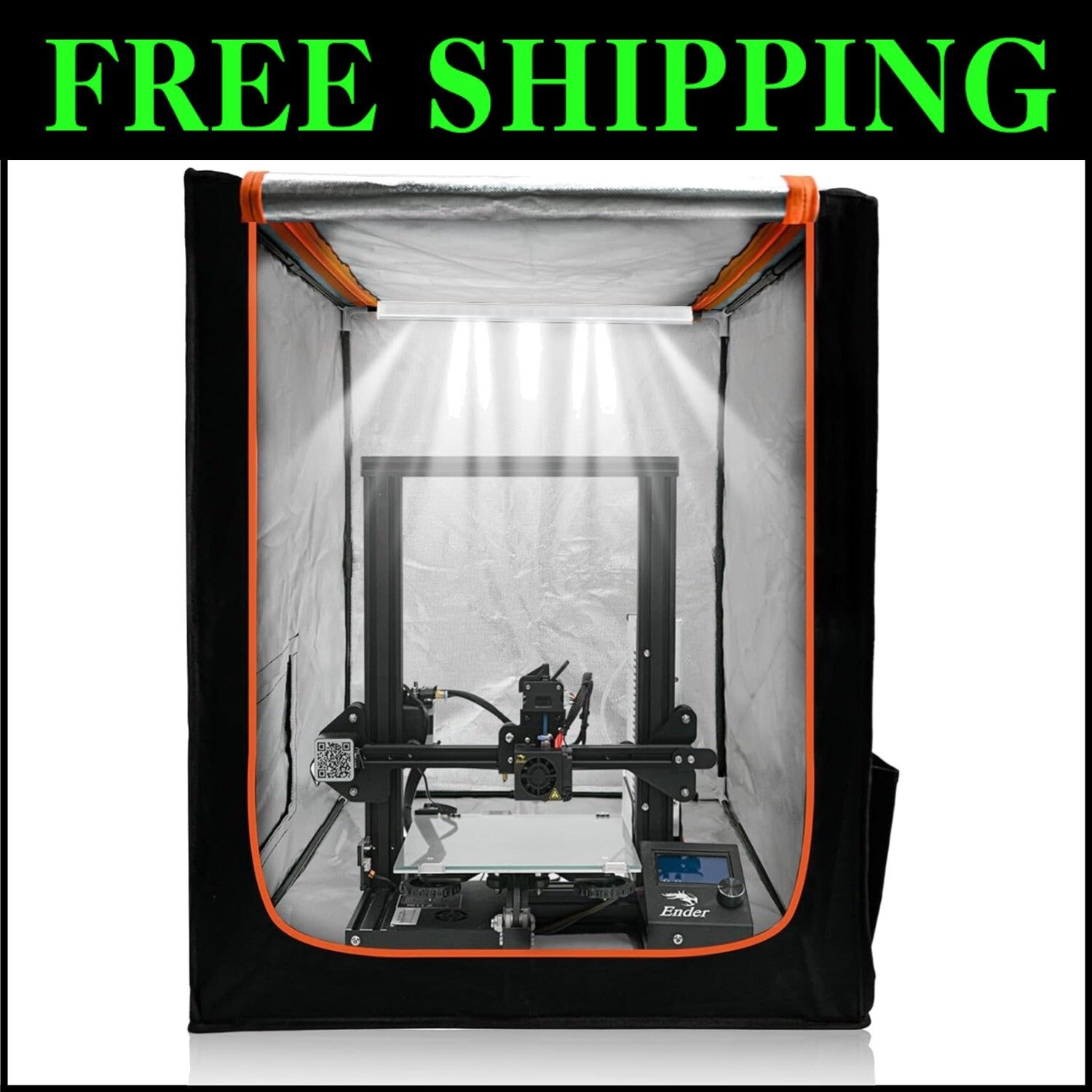 Noise-Reducing 3D Printer Enclosure with Fireproof Cover - Fits All Models