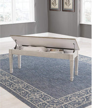 Load image into Gallery viewer, Skempton Farmhouse Storage Bench - Stylish Acacia Wood with Hidden Storage