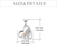 Load image into Gallery viewer, Hypoallergenic Sterling Silver Dog Angel Necklace - Memorial Gift for Women