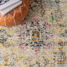 Load image into Gallery viewer, Durable Bohemian Runner Rug 2'2"x10' - Stain Resistant &amp; Non-Shedding Grey/Gold