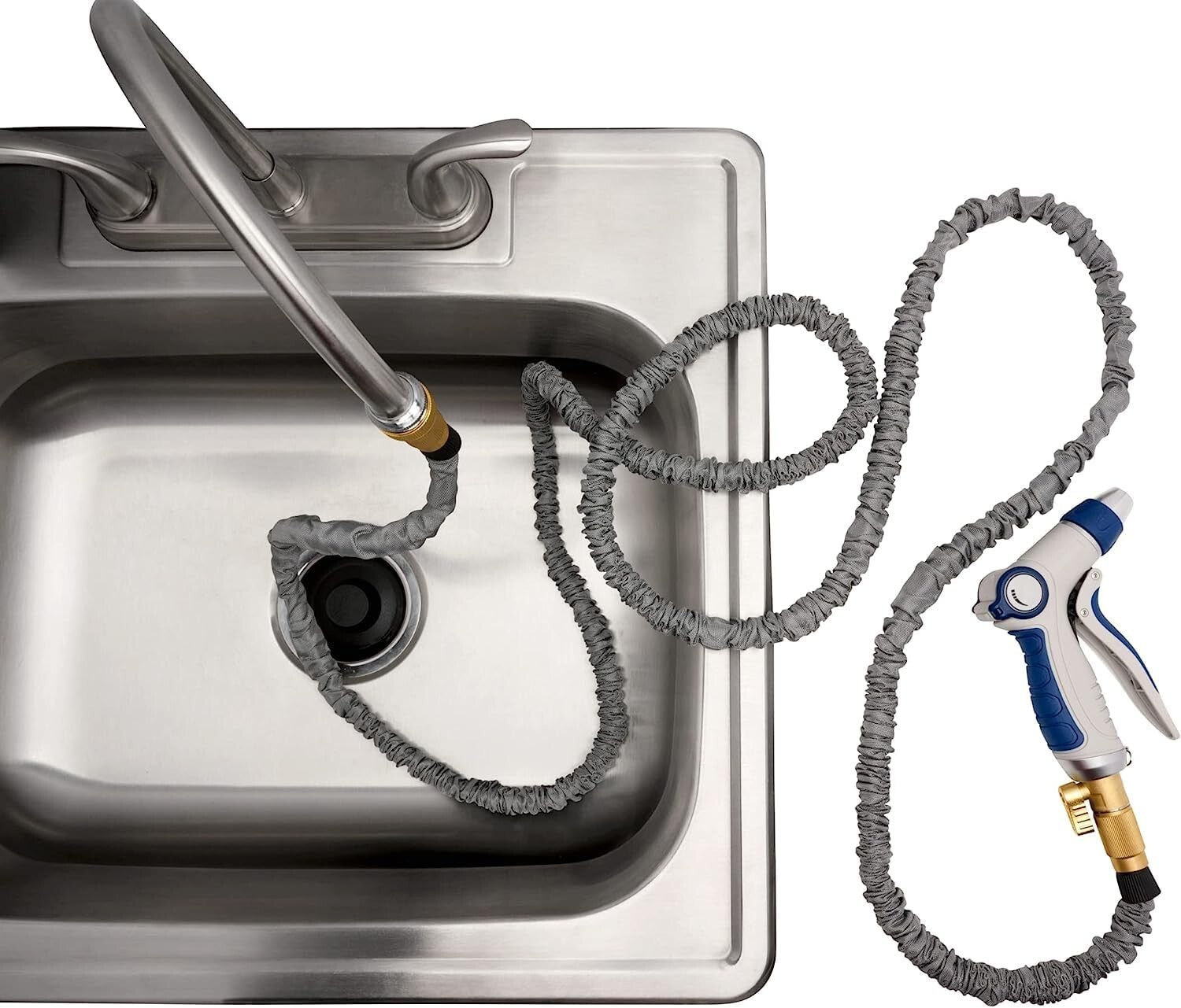 75 FT Indoor Sink Hose Attachment for Effortless Plant Watering & Cleaning