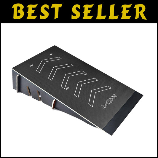 Sturdy Wood Skate Ramp - Multi-Use Design for Scooters, RC Cars, and More!