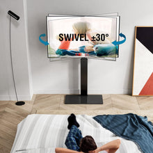 Load image into Gallery viewer, Elegant Swivel TV Stand with Cable Management for 32-75 Inch Flat/Curved Screens