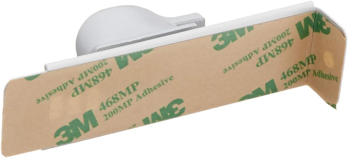 Modern Aluminum Showcase Lock with Peel-and-Stick Feature - Two Keys Included