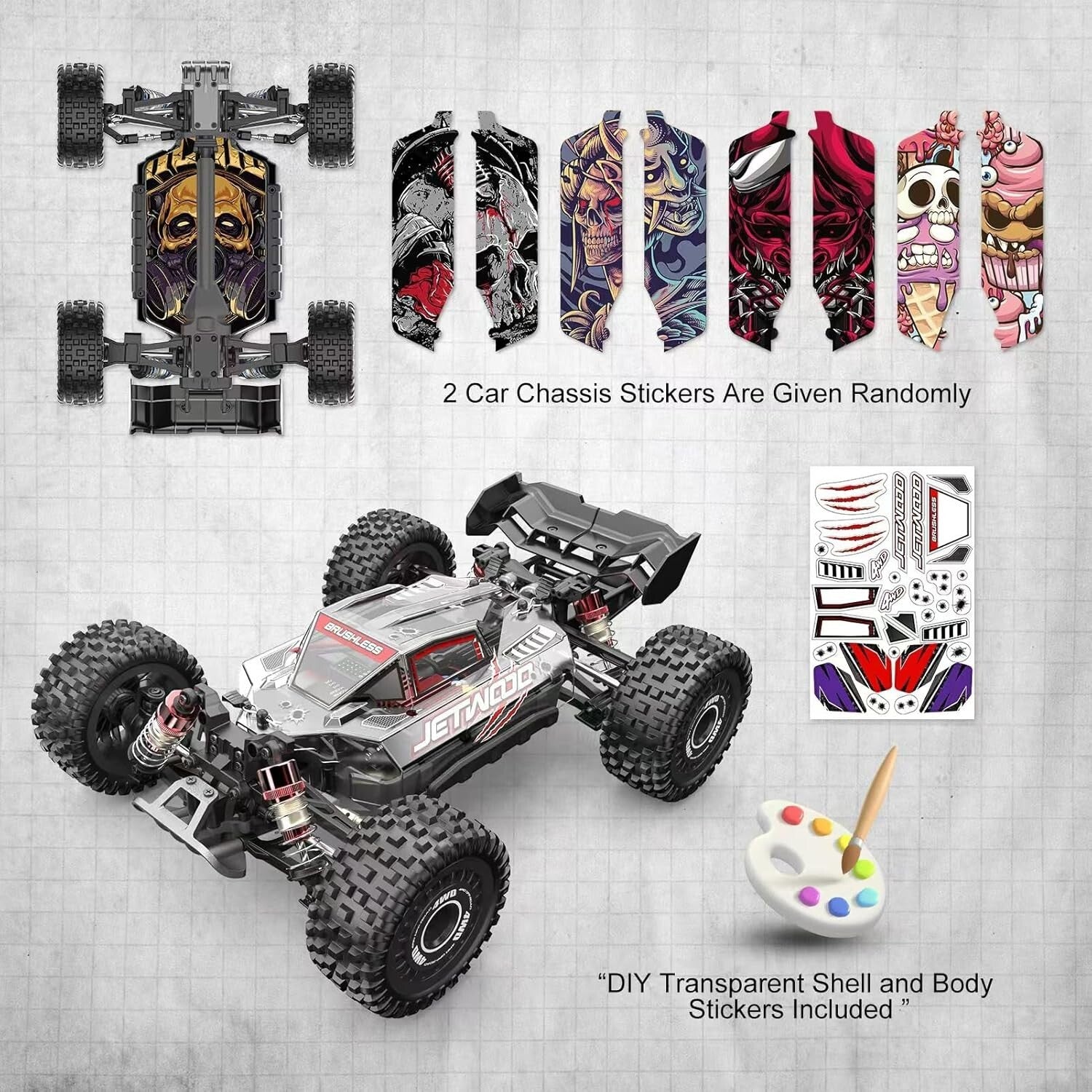 Brushless 1/16 RC Car & Truck, 42mph Offroad Vehicle for Thrilling Racing Fun