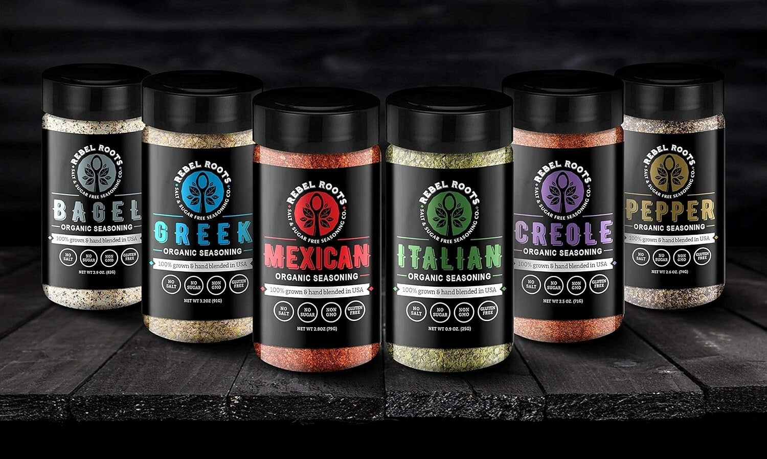 All-Natural Non-GMO Seasoning, Salt-Free 6-Pack – Perfect Meal Prep Companion