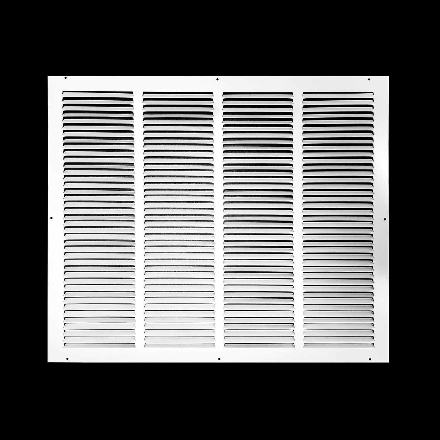 Durable Steel Return Air Grille for 24x20 Duct - White HVAC Vent Cover