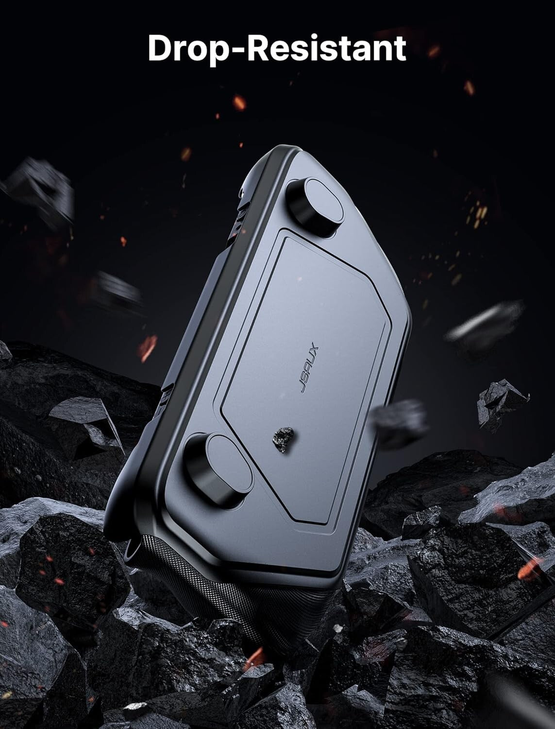 Flexible Modular Case for Steam Deck with Shock-Absorbing Power Bank System