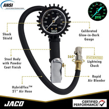 Load image into Gallery viewer, Heavy-Duty Alloy Steel Tire Inflator with Built-in Pressure Gauge - 21" Hose