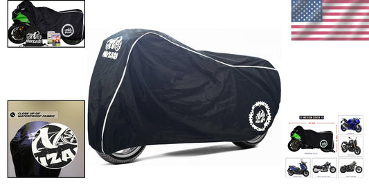 All-Weather Motorcycle Cover - Heavy-Duty, Waterproof Fit for Bikes up to 90in