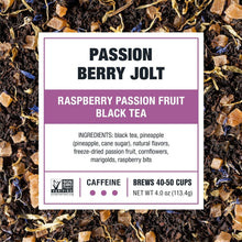 Load image into Gallery viewer, Caffeinated Raspberry Passionfruit Black Tea Blend - Perfect for Hot or Iced