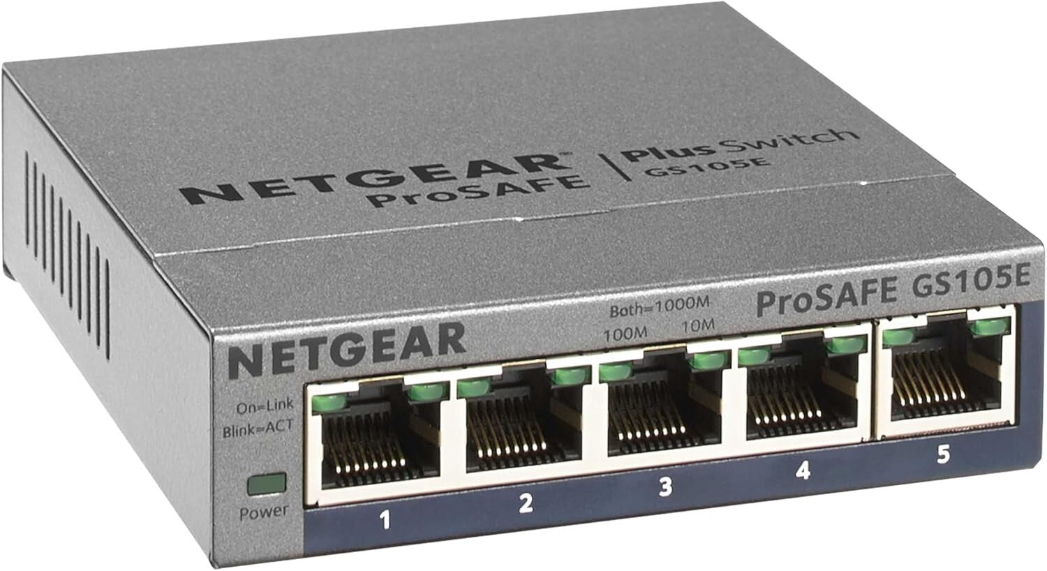 5-Port Gigabit Ethernet Managed Switch with Lifetime Protection - Easy Setup