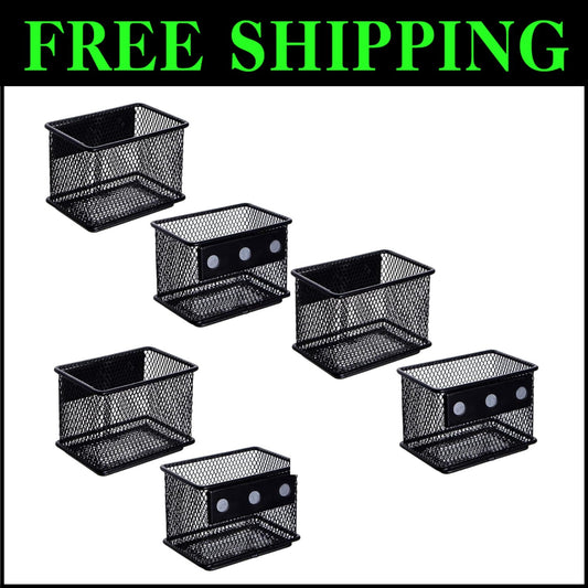 Compact Magnetic Pencil Holders - 3.45x2.3in - Ideal for Clutter-Free Spaces