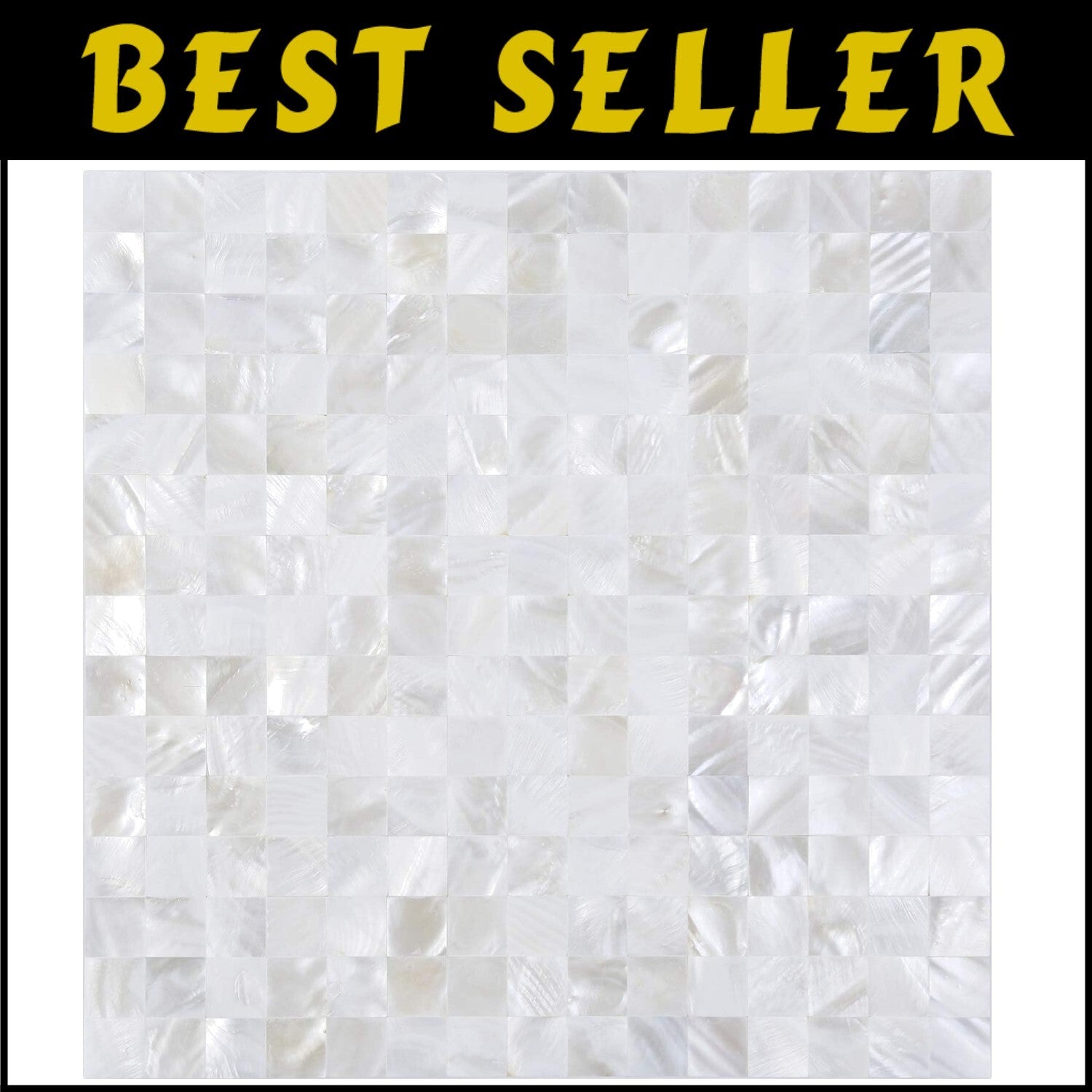 Water-Resistant 12" x 12" Mother of Pearl Shell Tiles for Stylish Renovations