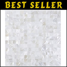 Load image into Gallery viewer, Water-Resistant 12" x 12" Mother of Pearl Shell Tiles for Stylish Renovations
