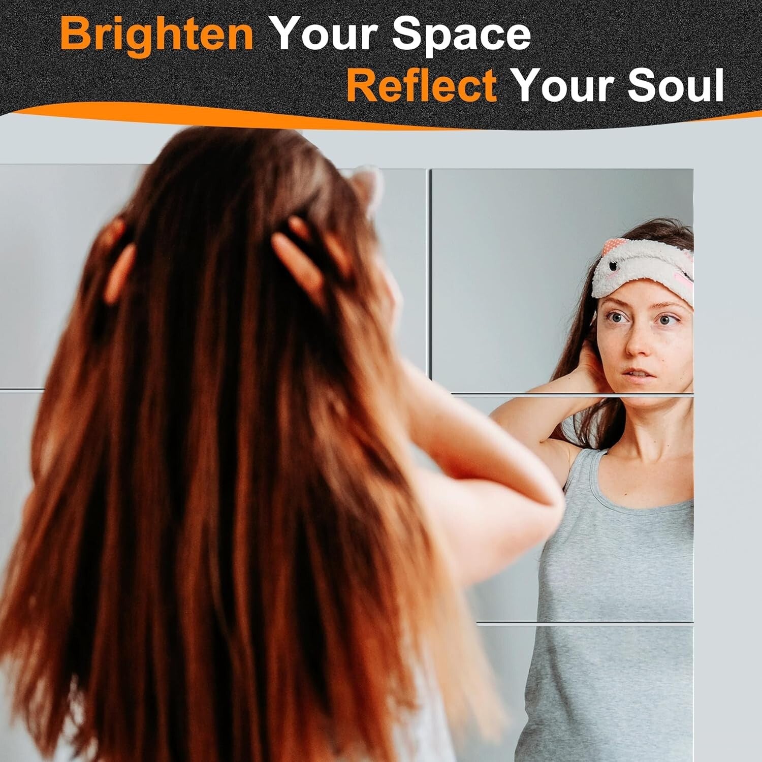 16 Piece Polished Glass Mirror Tiles - Perfect for Home Gym & Stylish Entryways