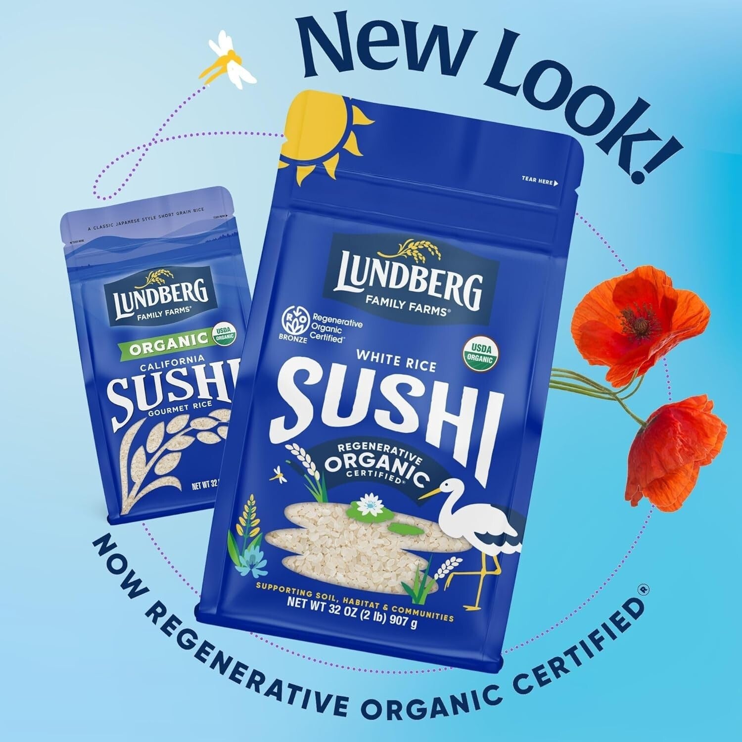 Family Farms Regenerative Organic Sushi Rice 6-Pack - Perfect for Sushi and More