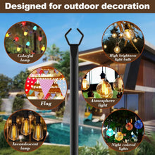 Load image into Gallery viewer, Versatile Metal String Light Poles 10 Ft - Perfect for Indoor and Outdoor Decor