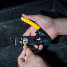 Load image into Gallery viewer, Klein Tools Compact Data Cable Crimper with Easy Grip Handle - Rugged Design
