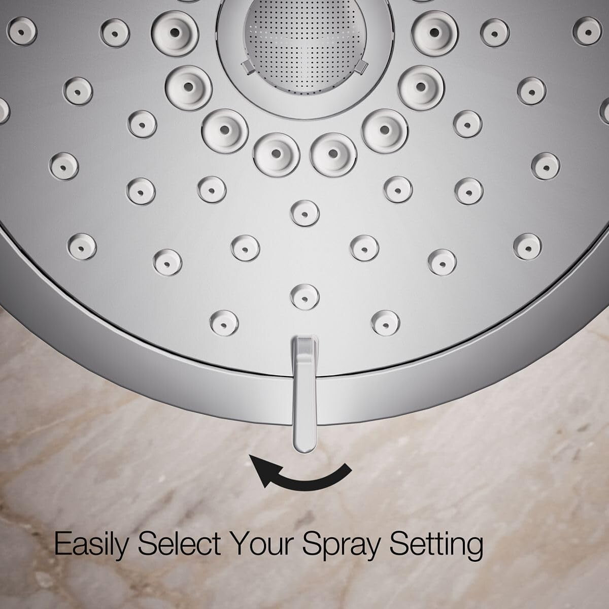Forte Wall-Mount Showerhead with Katalyst Technology - 2.5 GPM Full Body Spray