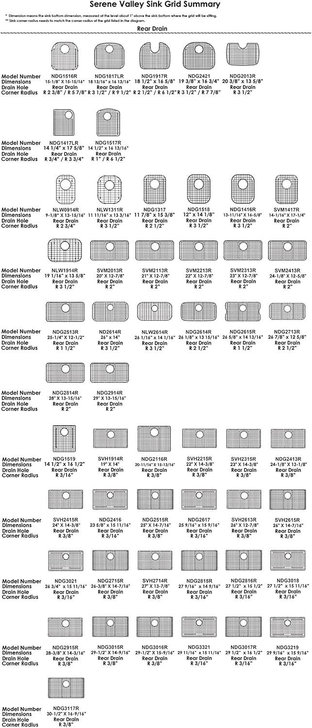 Durable 25" x 12-7/8" Kitchen Sink Grid - Center Drain & Scratch Resistant