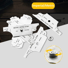 Load image into Gallery viewer, Professional Welding Measurement Tools Set: 6 Stainless Steel Gauges Included