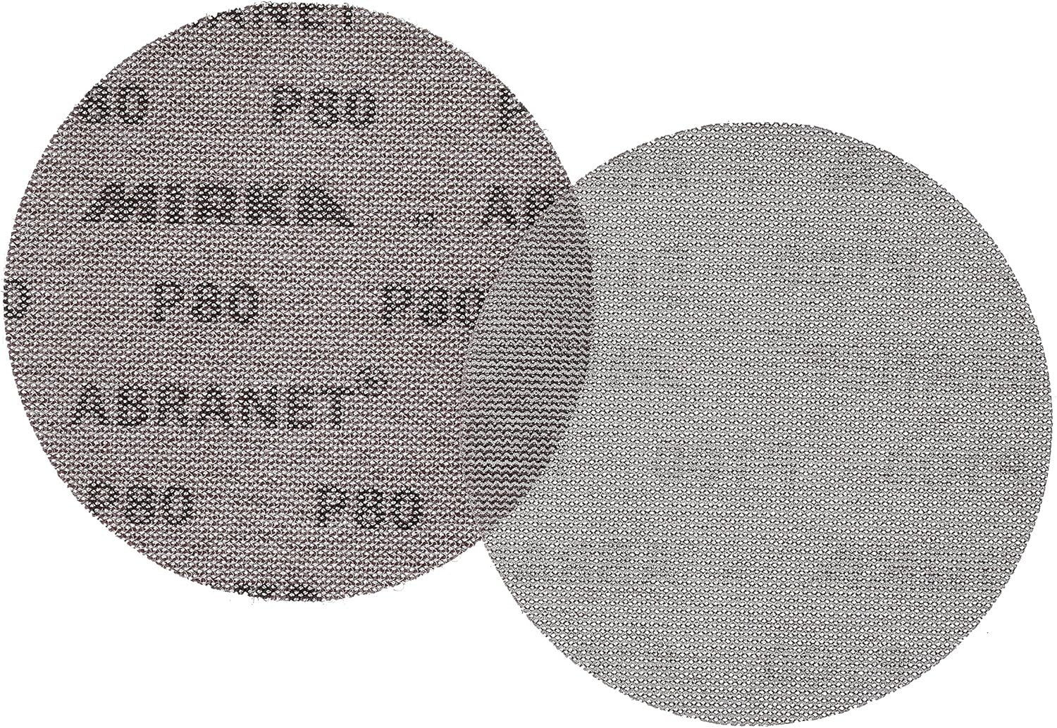 50 Pack of 6-Inch Abranet Sanding Discs - Aluminum Oxide, Dust-Free Performance