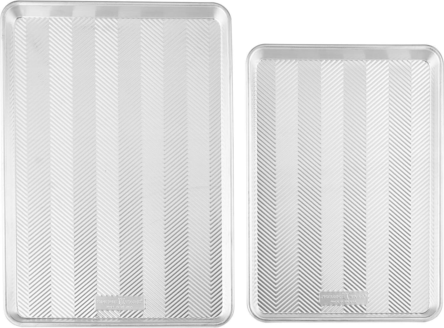 Durable Natural Aluminum Baking Pans - Half & Full Sheet for Expert Baking