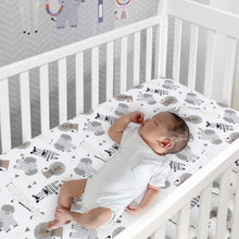 Load image into Gallery viewer, Animal Print Crib Bedding Set - 6-Piece Gender Neutral Nursery Essentials