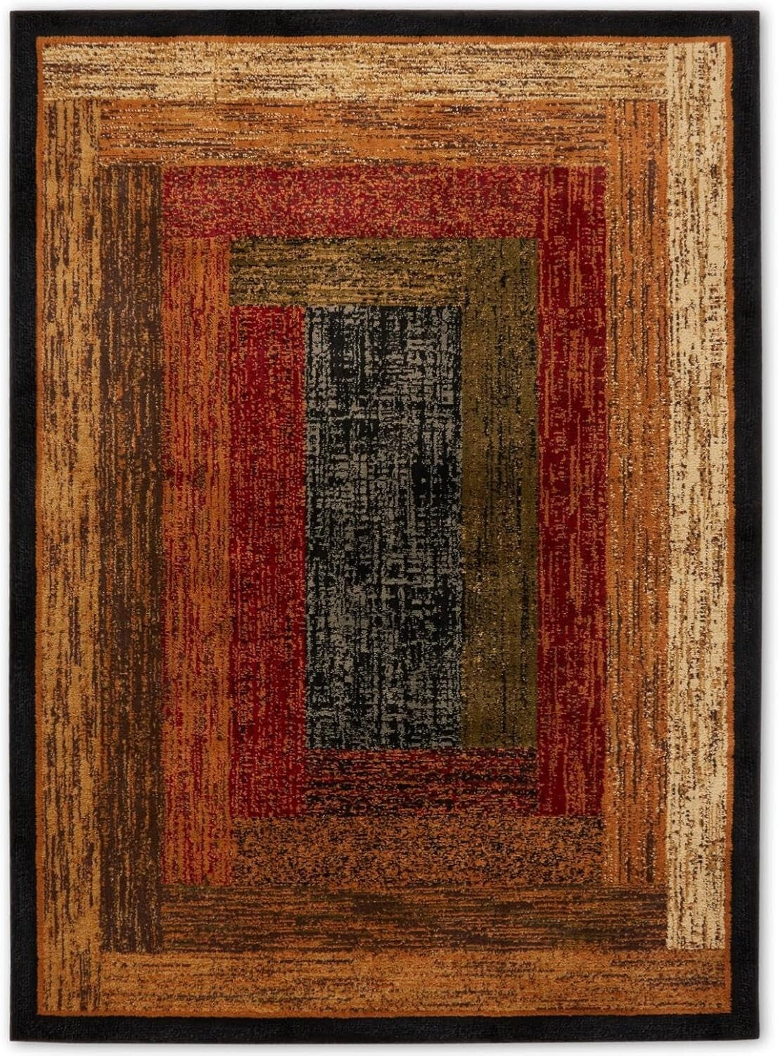 Stylish Low Pile Area Rug 7'8" x 10'4" - Fade & Stain Resistant for Living Rooms