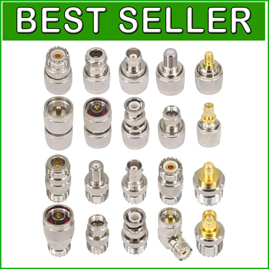 Ultimate 20PCS UHF Adapter Kit: Ideal for Amateur Radio and Wireless Devices