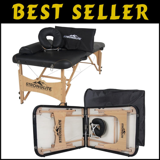 Lightweight All-In-One Massage Table Package - Includes Carrying Case & Bolster