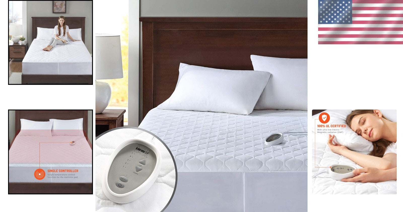 Electric Bed Warmer - Twin XL Heated Mattress Pad with 5 Heat Settings & Safety