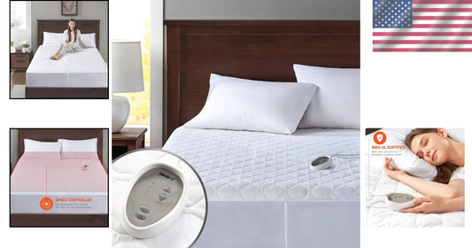 Electric Bed Warmer - Twin XL Heated Mattress Pad with 5 Heat Settings & Safety