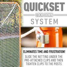 Load image into Gallery viewer, Quick Assembly 6' Lacrosse Goal with Weather-Resistant Net for Teens and Adults