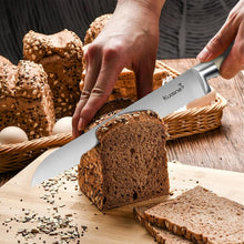 Load image into Gallery viewer, Ivory 15-Piece Premium Knife Block Set with Built-In Sharpener &amp; Ergonomic Grip