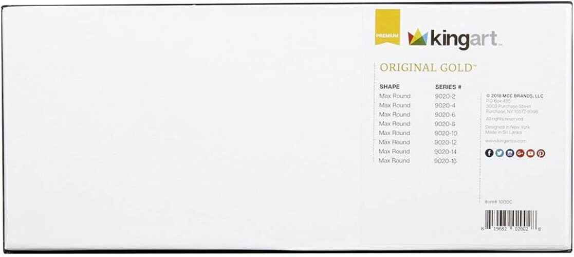 Deluxe Golden Taklon Multimedia Brush Set - Sizes 2-16 for Versatile Painting