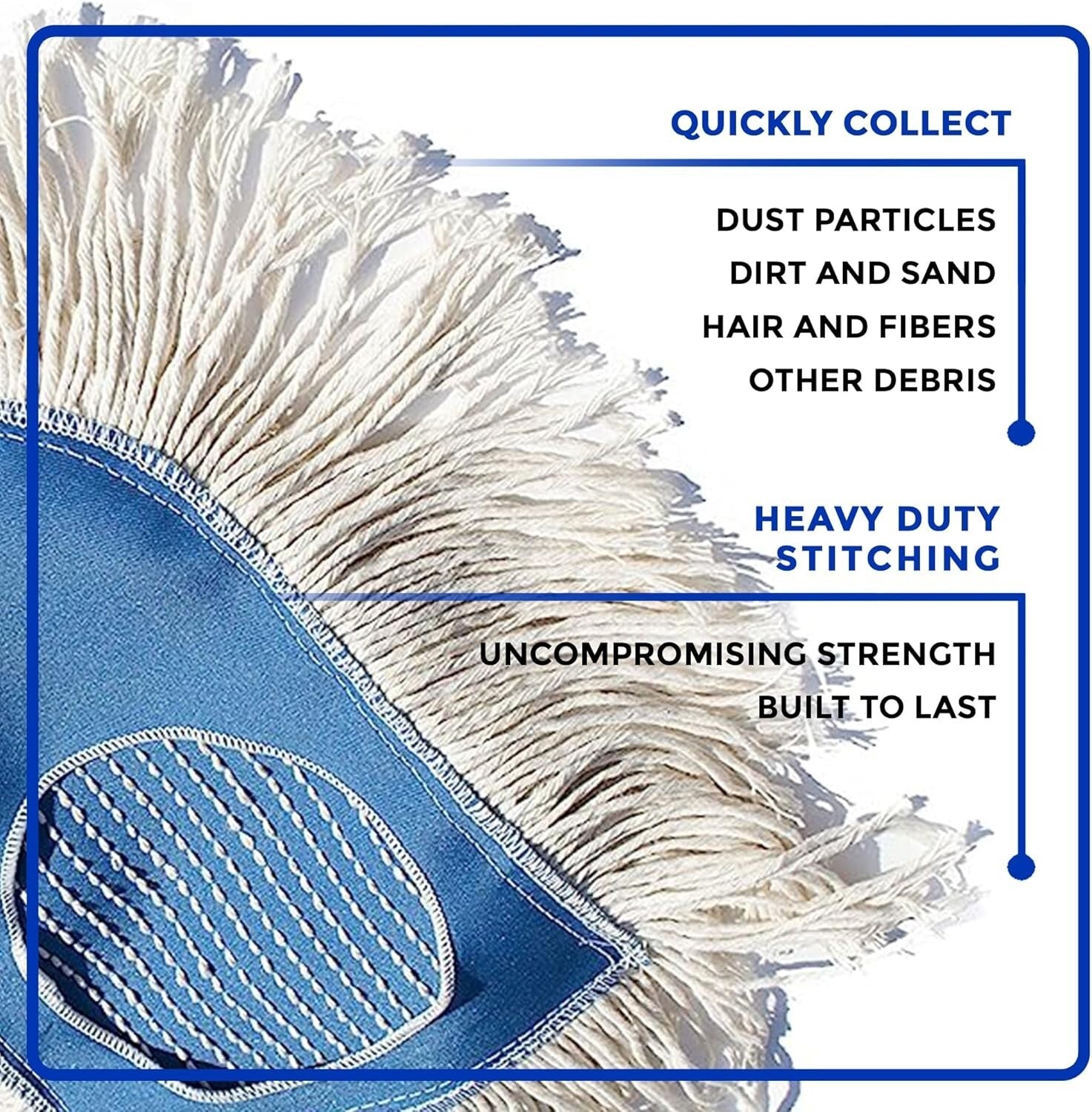 Versatile Heavy-Duty Dust Mop - Ideal for Hardwood Floors & Commercial Use