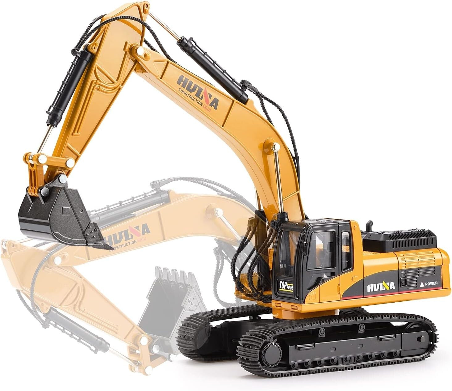 Diecast Construction Excavator - Realistic Metal Digger Toy for Boys & Kids